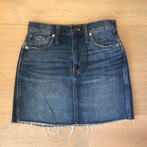 Madewell A-line Denim Skirt